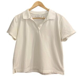 Liz Golf white short sleeve polo shirt